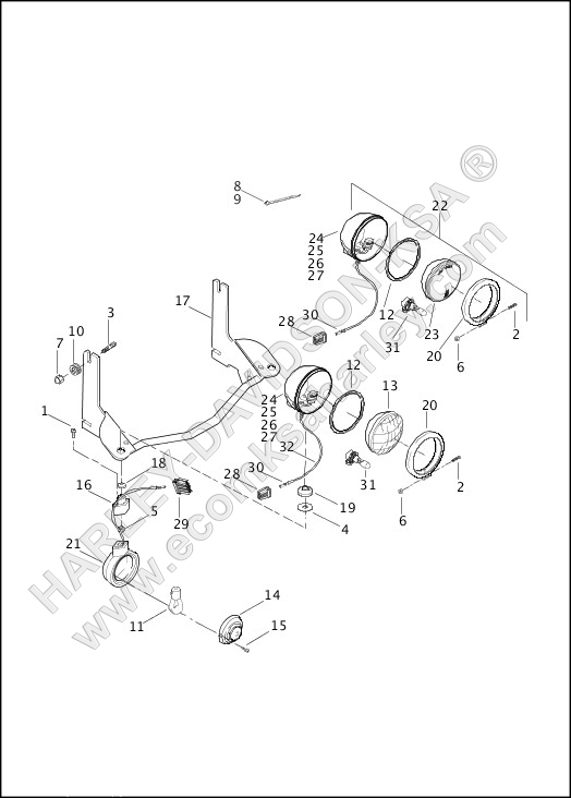 AUXILIARY/FOG LAMPS AND TURN SIGNALS, FRONT 